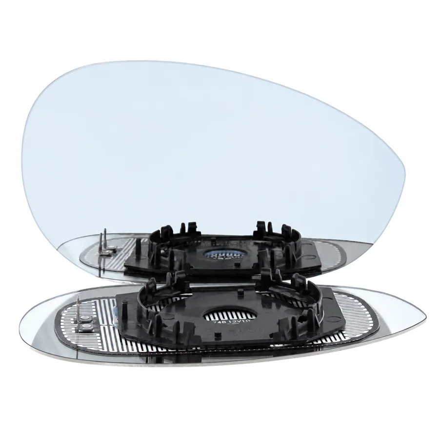 Abarth 500 Right Heated Convex Clip-on Mirror Glass (2015–2017)