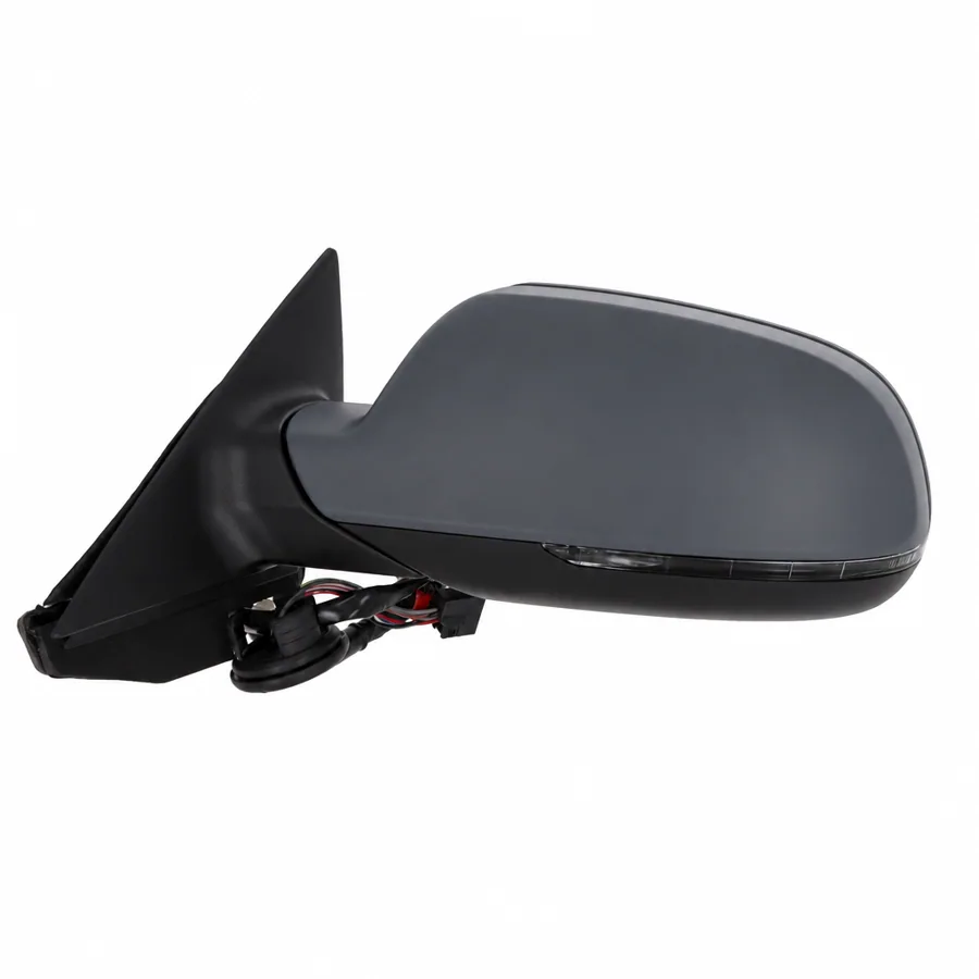 Audi A3 Left Heated Electric Complete Mirror Unit, Primed (2010–2013)
