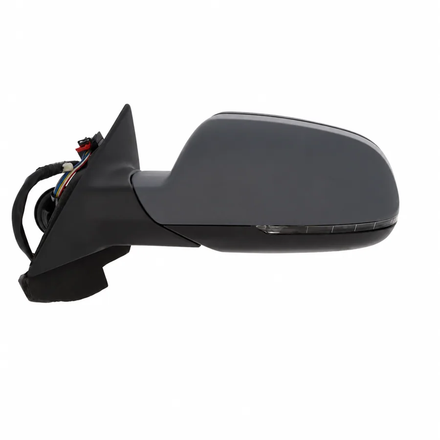 Audi A3 Left Heated Electric Complete Mirror Unit, Primed (2010–2013)