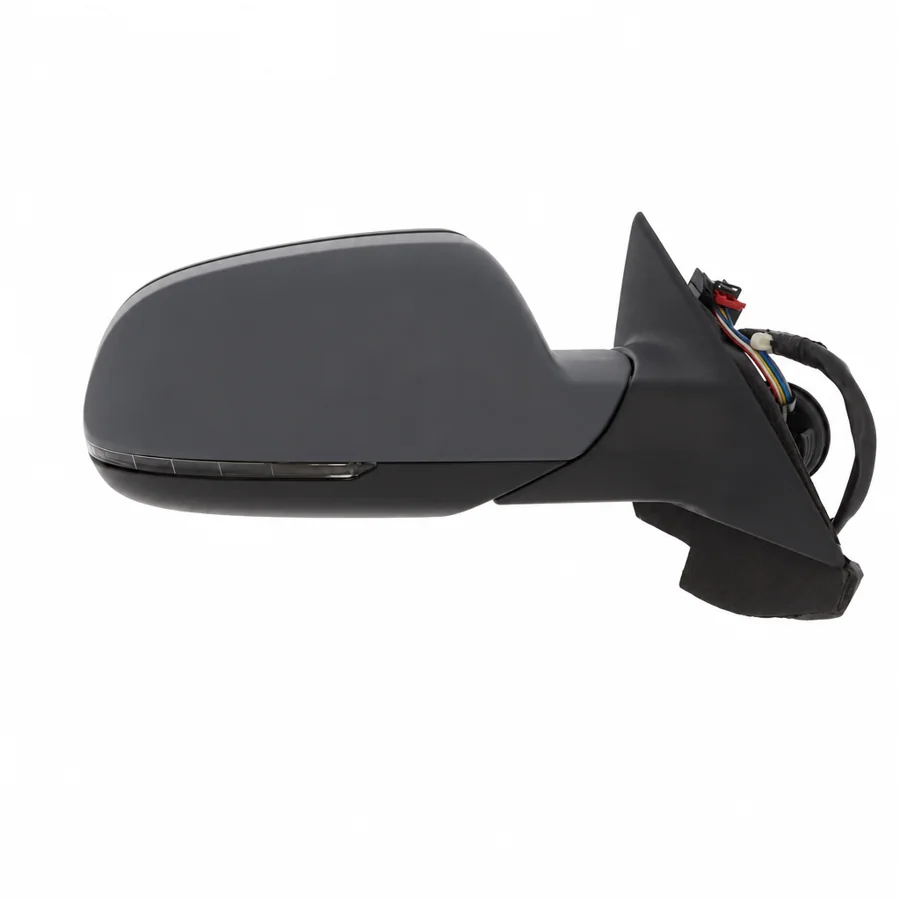 Audi A3 Right Heated Electric Complete Mirror Unit, Primed (2010–2013)