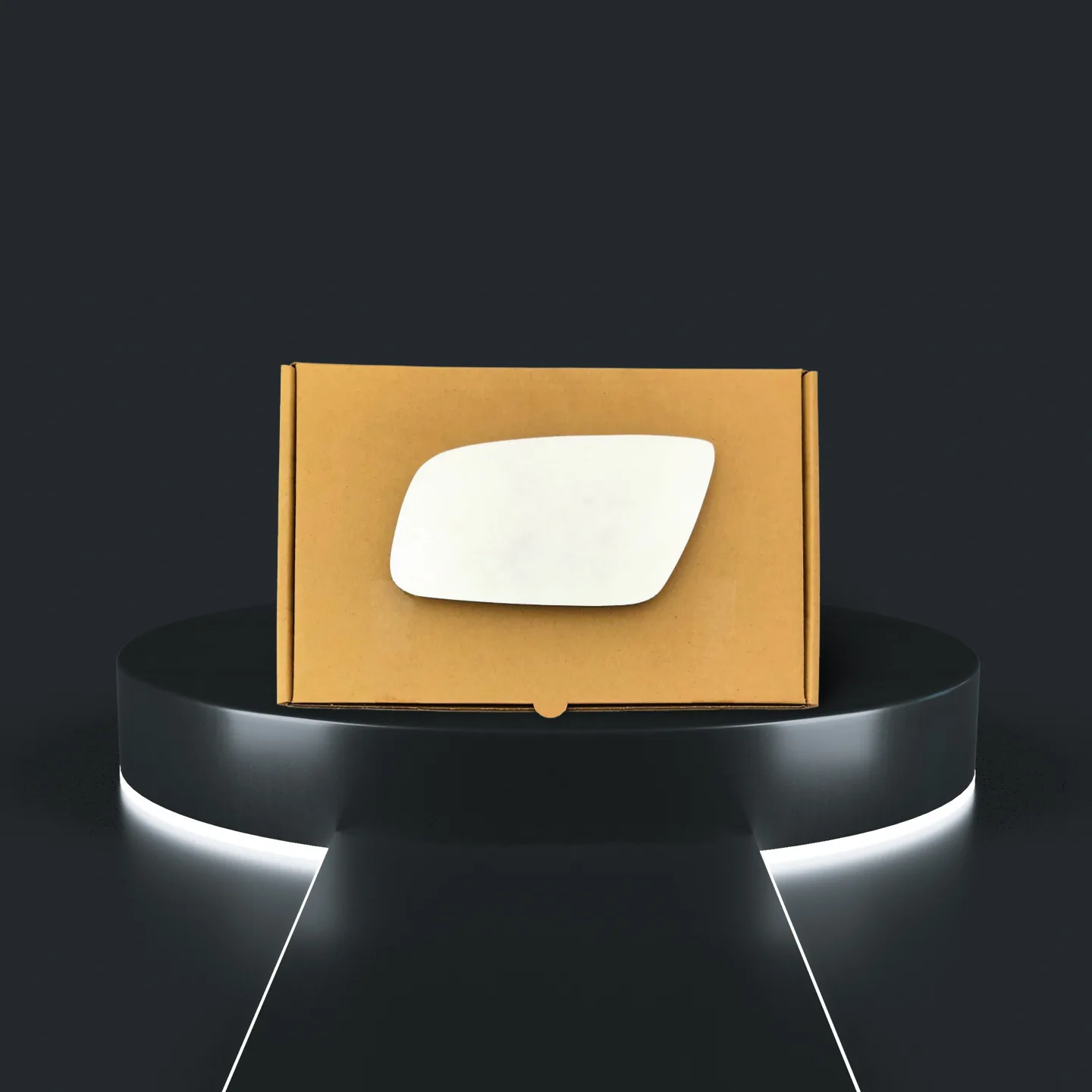 Audi A6 Left Convex Stick-on Mirror Glass (1995–2003)