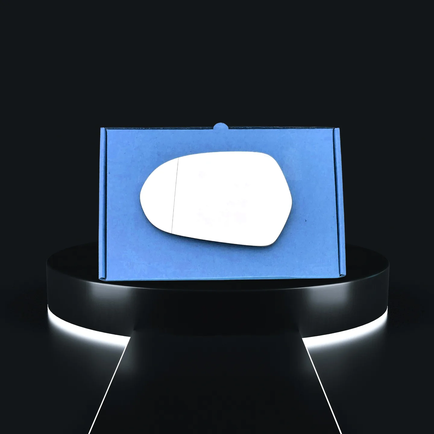 Audi A6 Left Wide Angle Stick-on Mirror Glass (2011–2018)