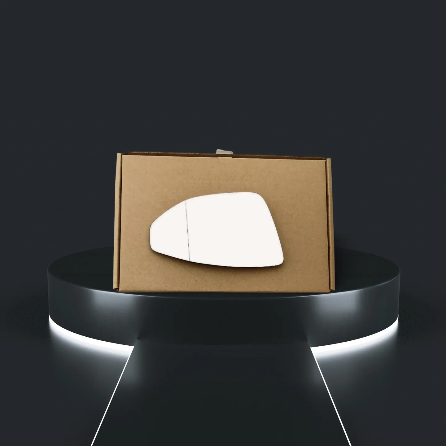 Audi A7 Left Wide Angle Stick-on Mirror Glass (2017–2024)