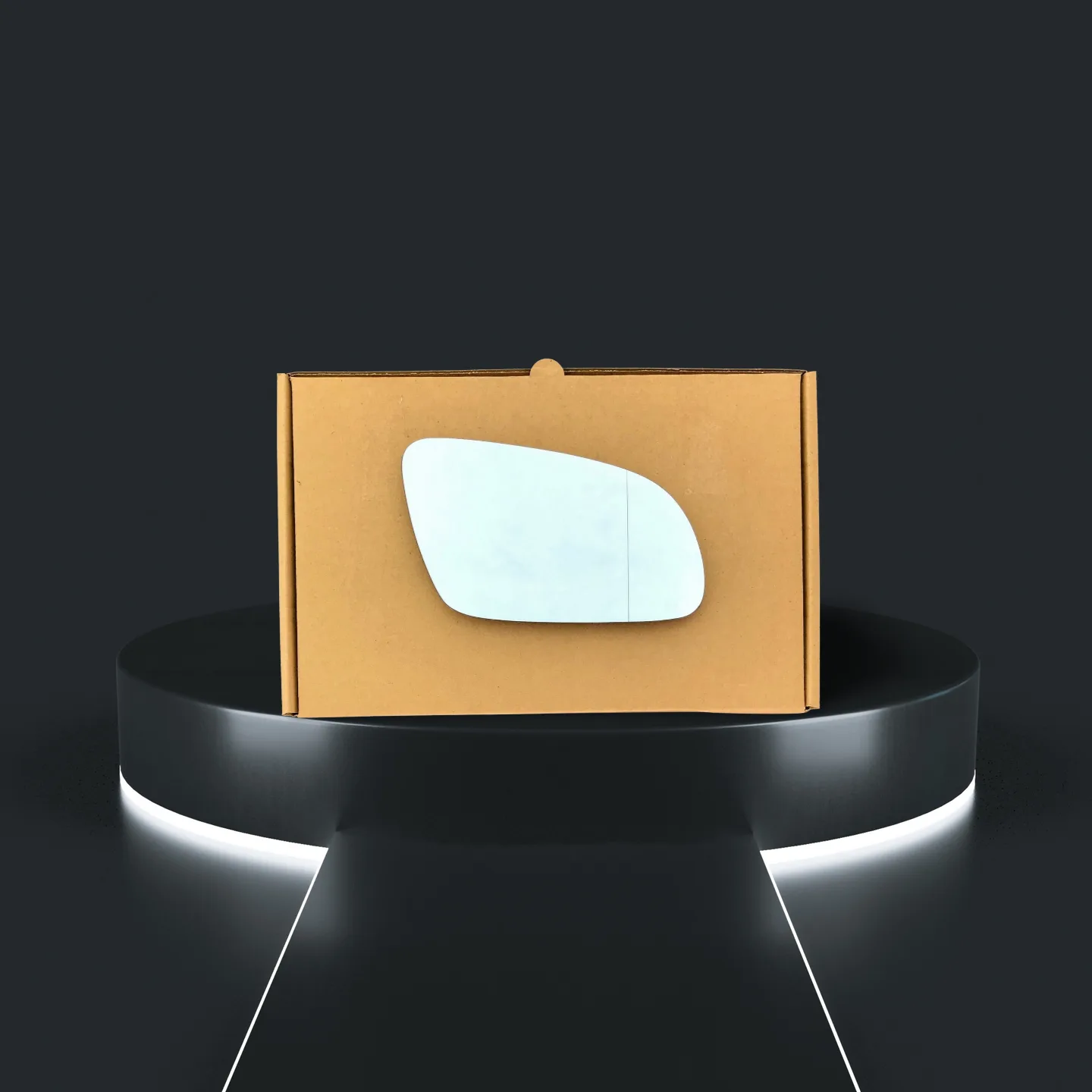 Audi A8 Right Wide Angle Stick-on Mirror Glass (2003–2007)