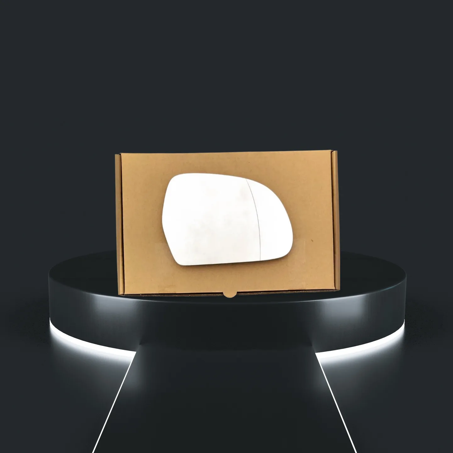 Audi A8 Right Wide Angle Stick-on Mirror Glass (2008–2010)
