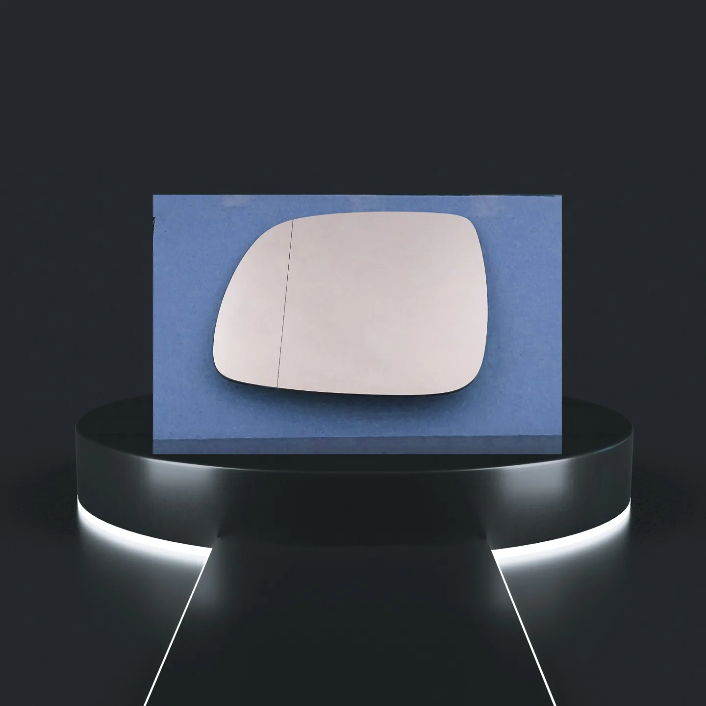 Audi Q7 Left Wide Angle Stick-on Mirror Glass (2006–2009)