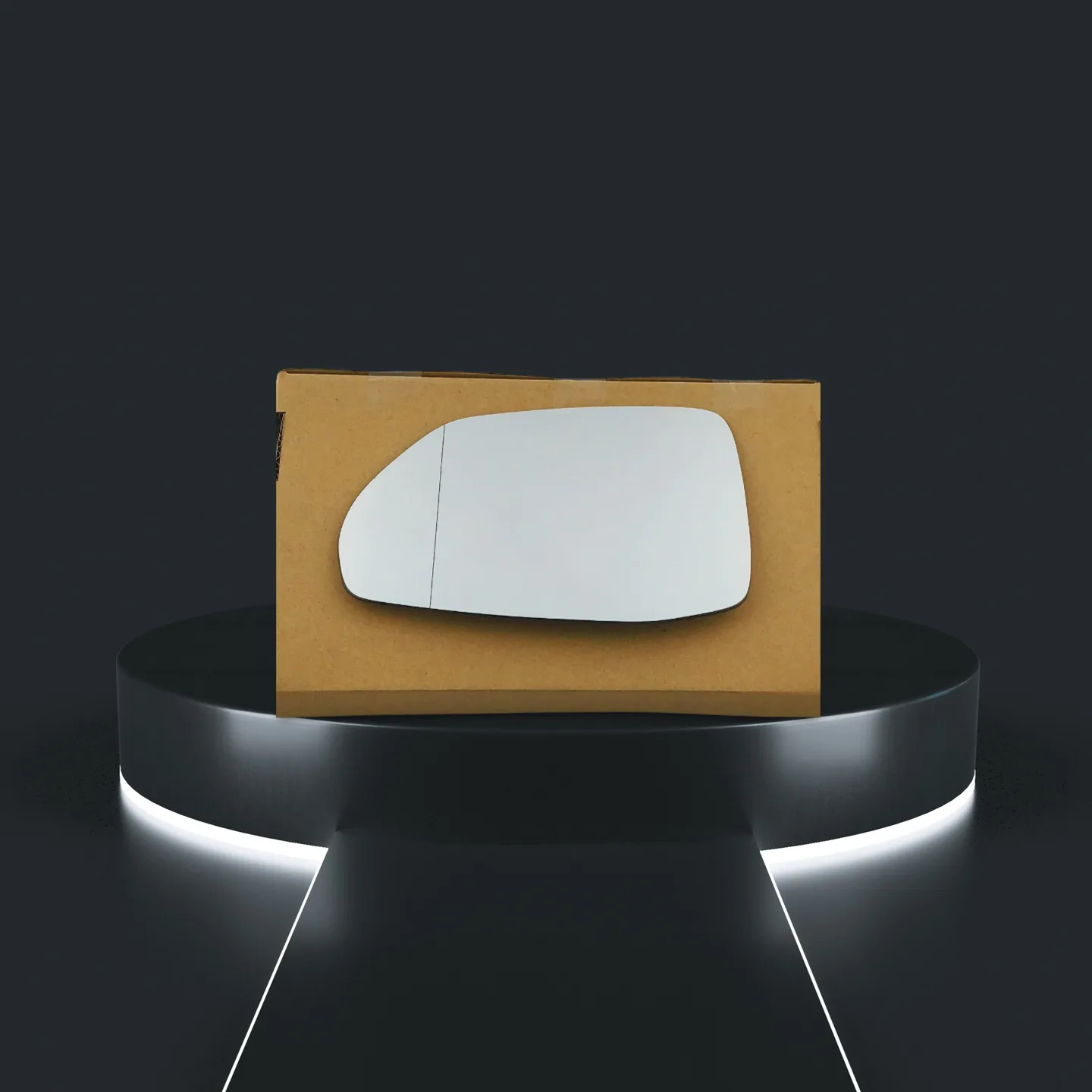 Audi Q7 Left Convex Stick-on Mirror Glass (2015–2024)