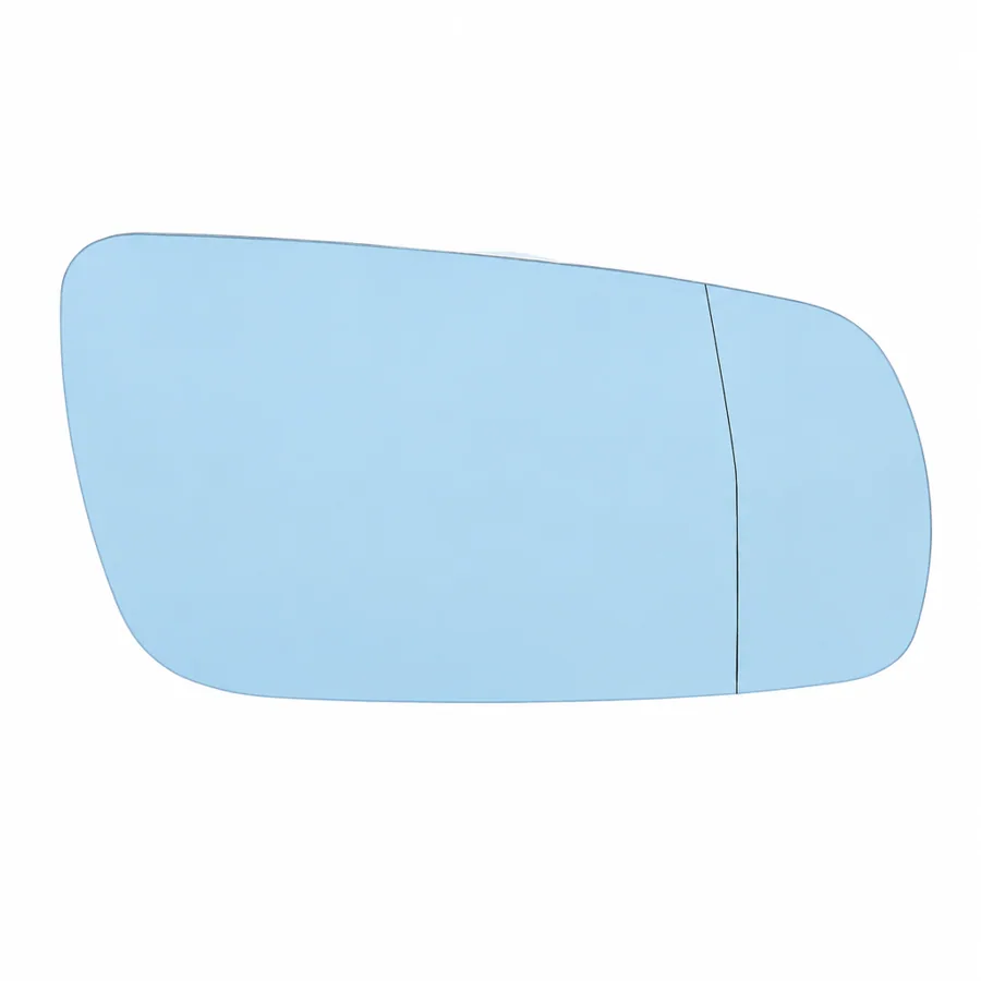 Audi RS4 Right Heated Aspherical Clip-on Mirror Glass (2000–2001) — Blue Tinted — photograph 2
