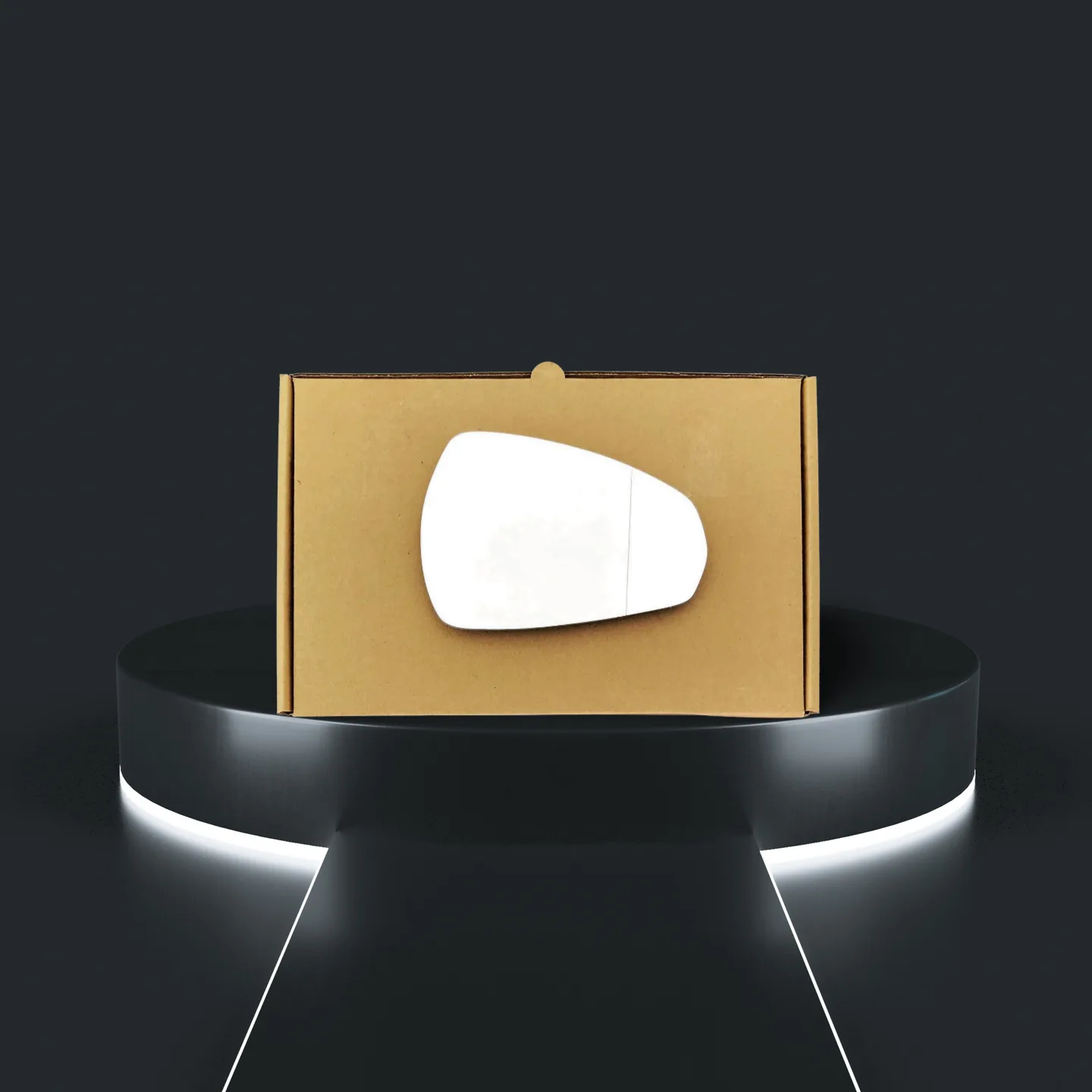 Audi S3 Right Wide Angle Stick-on Mirror Glass (2013–2019)