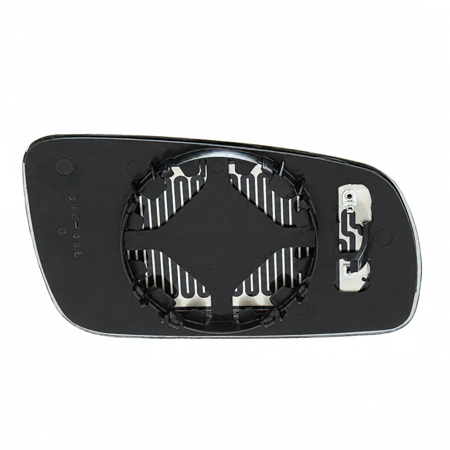 Audi S6 Left Heated Convex Clip-on Mirror Glass (1994–1997) — Blue Tinted — photograph 3