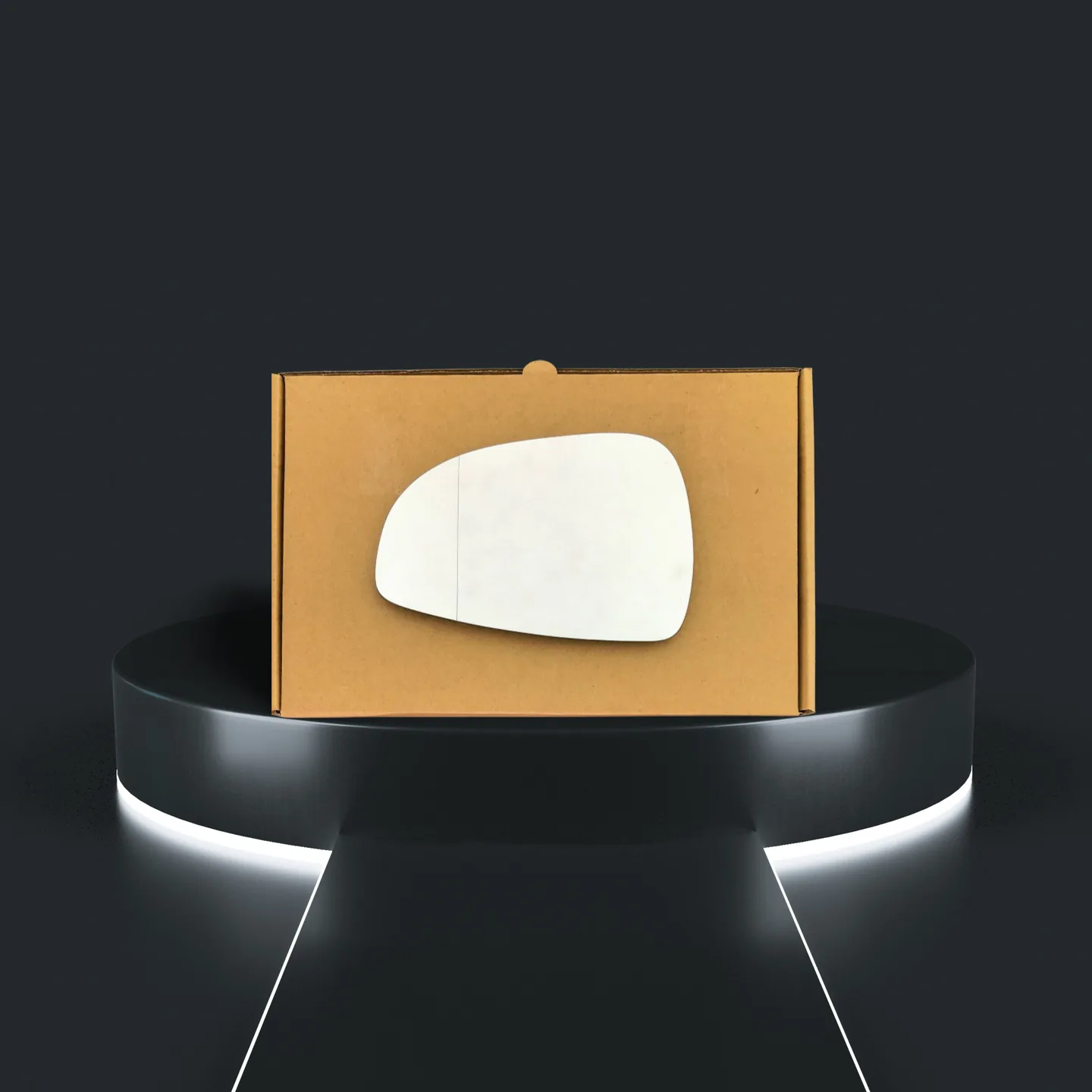 Audi TT Left Convex Stick-on Mirror Glass (2007–2010)