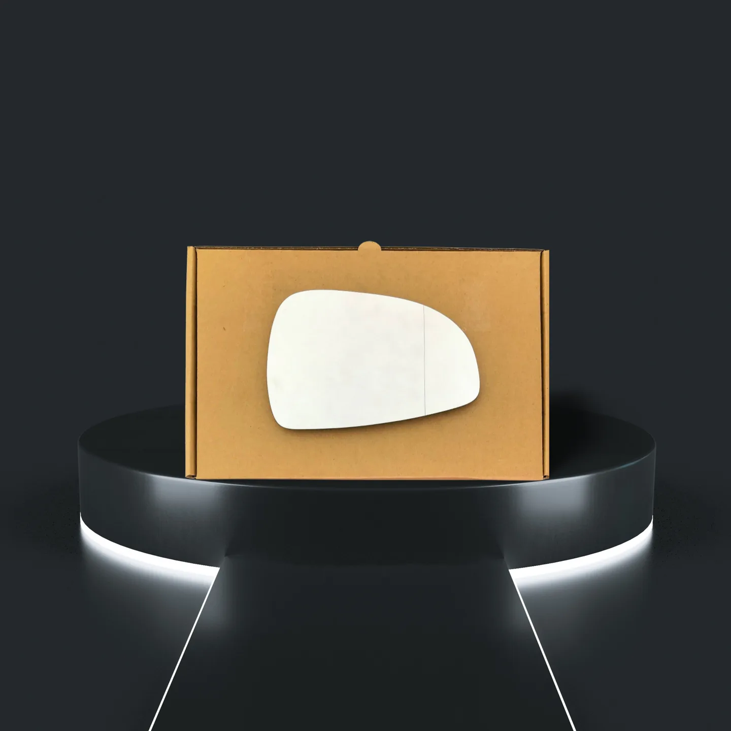 Audi TT Right Wide Angle Stick-on Mirror Glass (2007–2010)