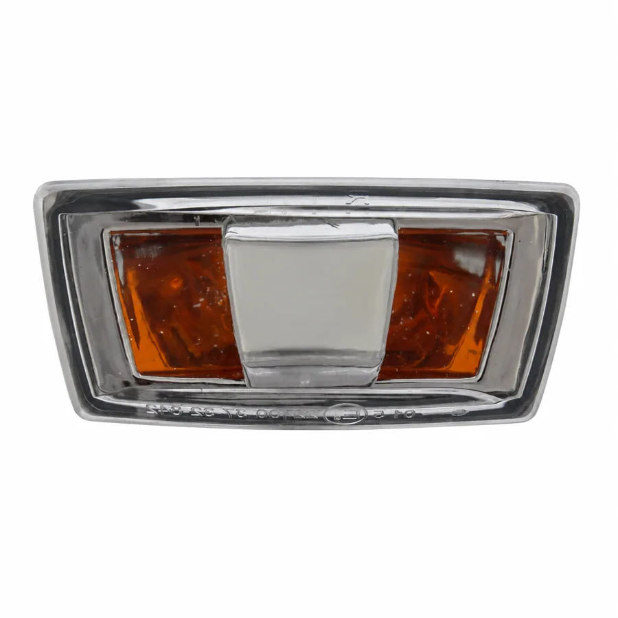 Chevrolet Cruze Left Side Repeater (2009–2015) — Lens colour: Chrome Edging - Amber Background - Chrome Centre