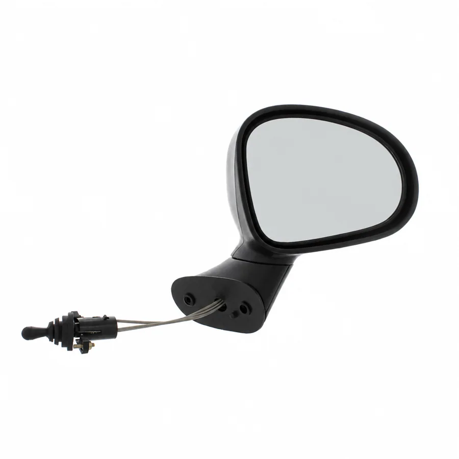 Chevrolet Matiz Right Complete Mirror Unit, Black — photograph 3