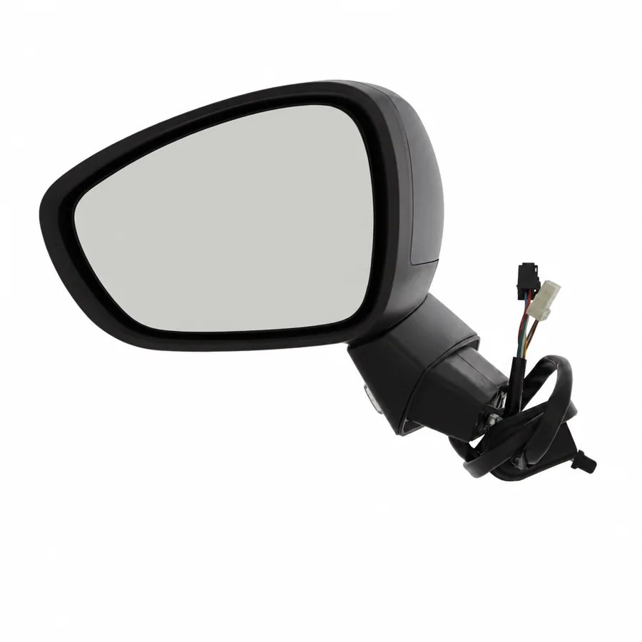 Citroen C3 Left Electric Complete Mirror Unit (2010–2017) — Black Arm & Primed Cover — photograph 2