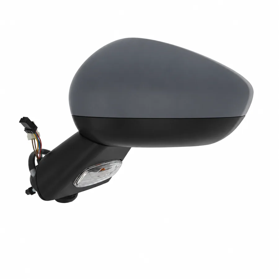 Citroen C3 Left Electric Complete Mirror Unit (2010–2017) — Black Arm & Primed Cover