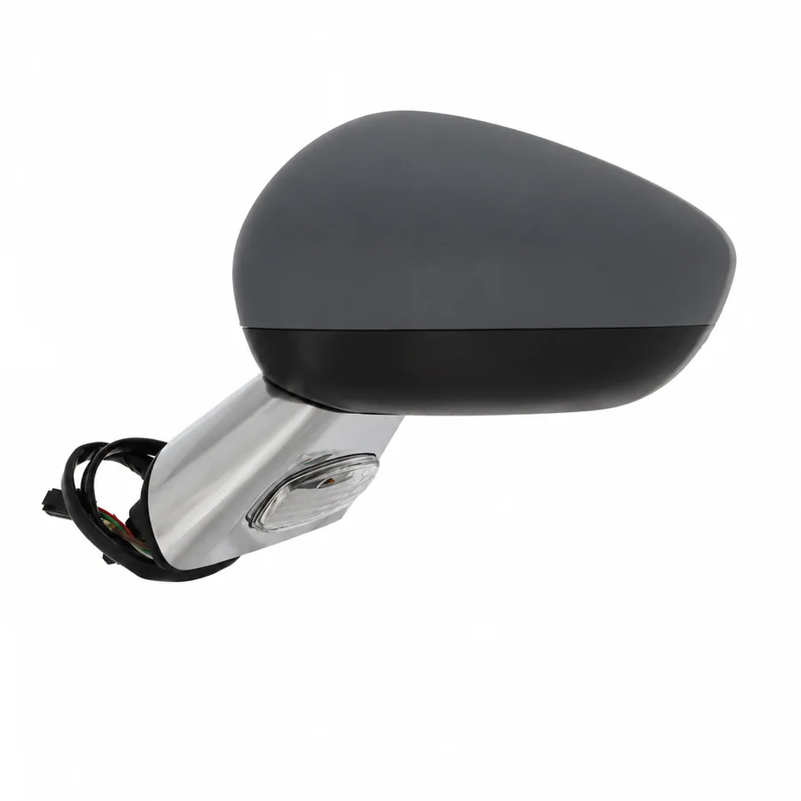 Citroen C3 Left Electric Complete Mirror Unit (2010–2017) — Chrome Arm & Primed Cover