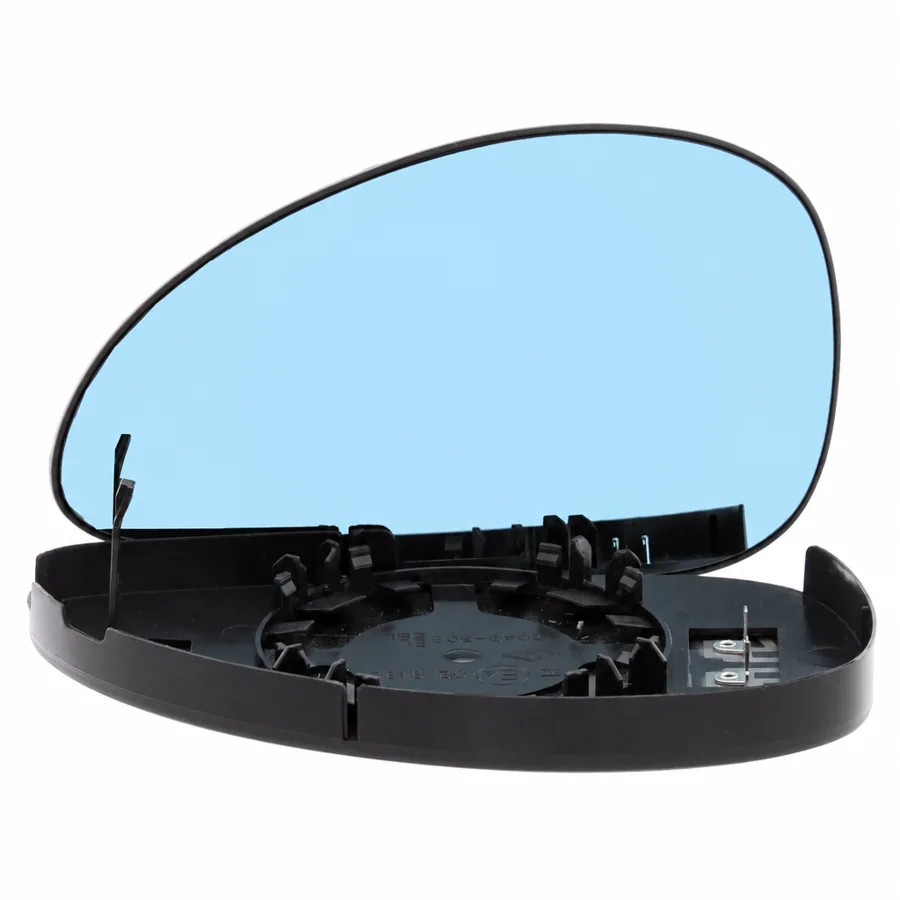 Citroen C4 Left Heated Convex Clip-on Mirror Glass (2004–2009) — Blue Tinted