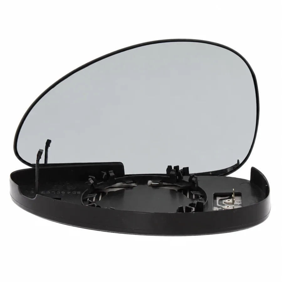 Citroen C4 Left Heated Convex Clip-on Mirror Glass (2004–2009) — Chrome