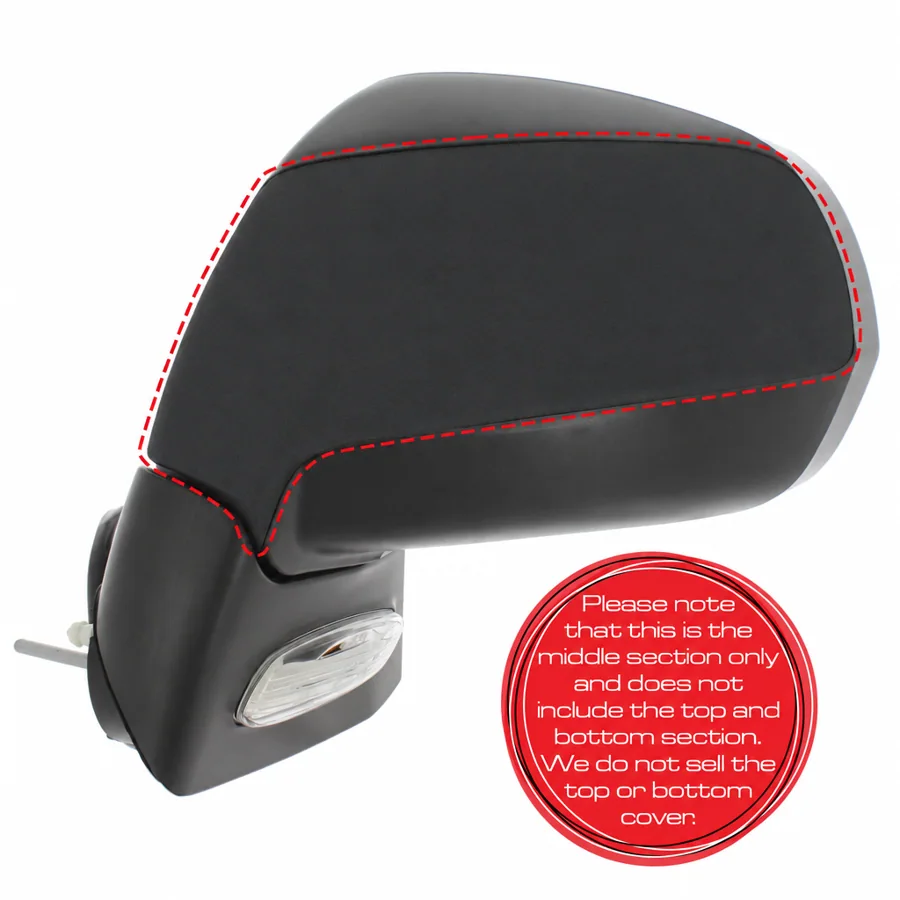 Citroen C4 Picasso Left Black - Textured Mirror Cover (2006–2013)