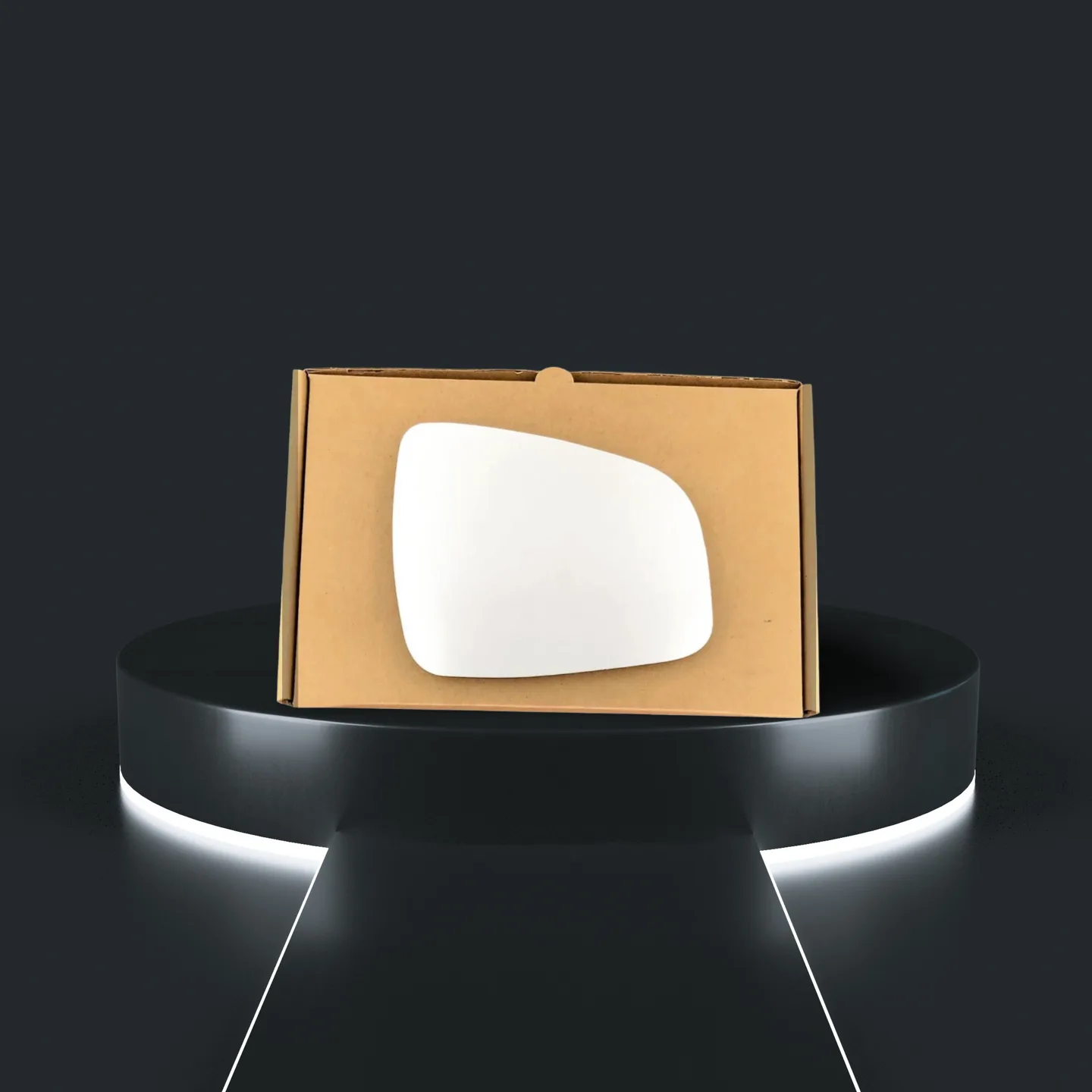 Dacia Duster Left Convex Stick-on Mirror Glass (2013–2017)