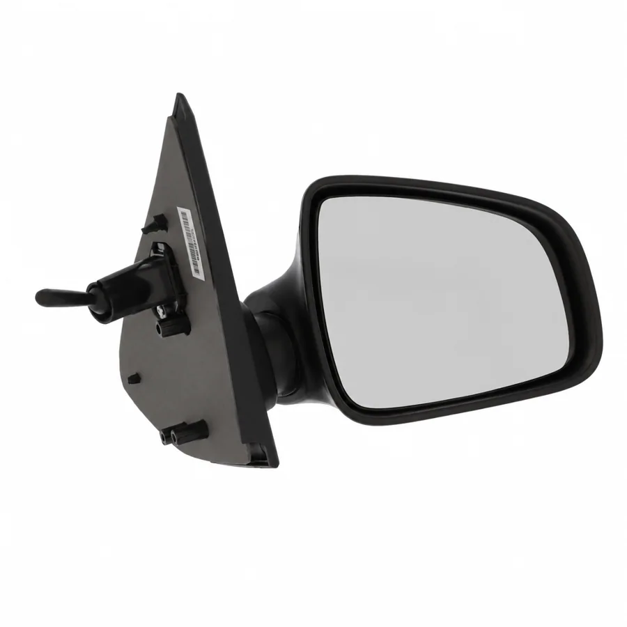 Dacia Logan Right Complete Mirror Unit, Black - Textured (2013–2021) — photograph 2