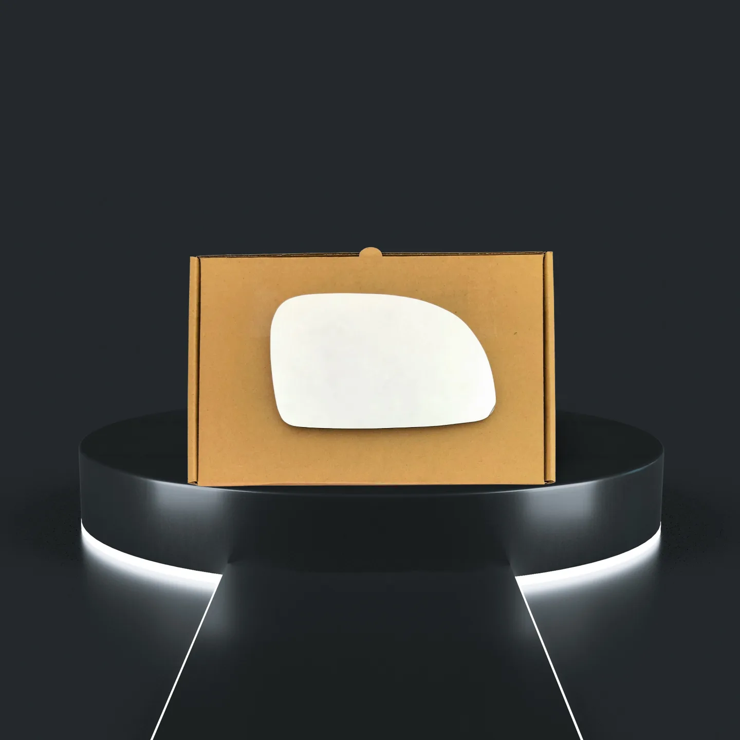 Daewoo Tacuma Right Convex Stick-on Mirror Glass (2000–2005)