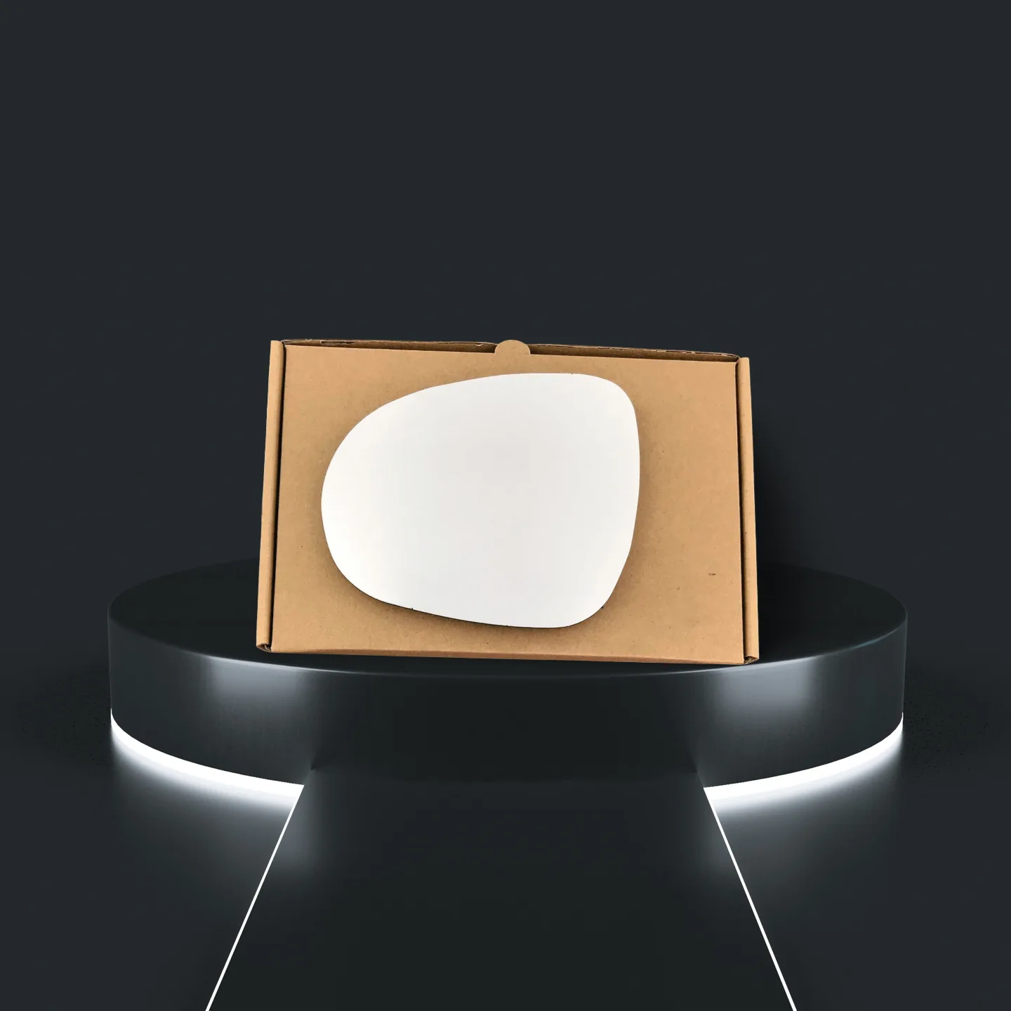 Fiat 500X Left Convex Stick-on Mirror Glass (2015–2022)