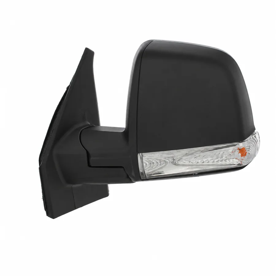 Fiat Doblo Left Complete Mirror Unit, Black (2010–2015) — Single Glass — photograph 2