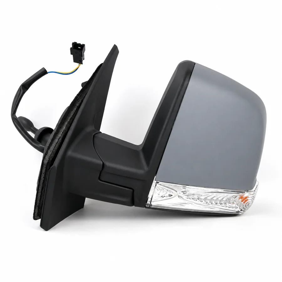 Fiat Doblo Left Complete Mirror Unit, Primed (2010–2015)