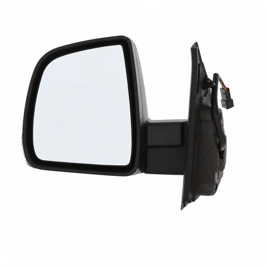Fiat Doblo Left Heated Electric Complete Mirror Unit, Primed (2010–2023) — Single Glass - 6 Pin Connector — photograph 3