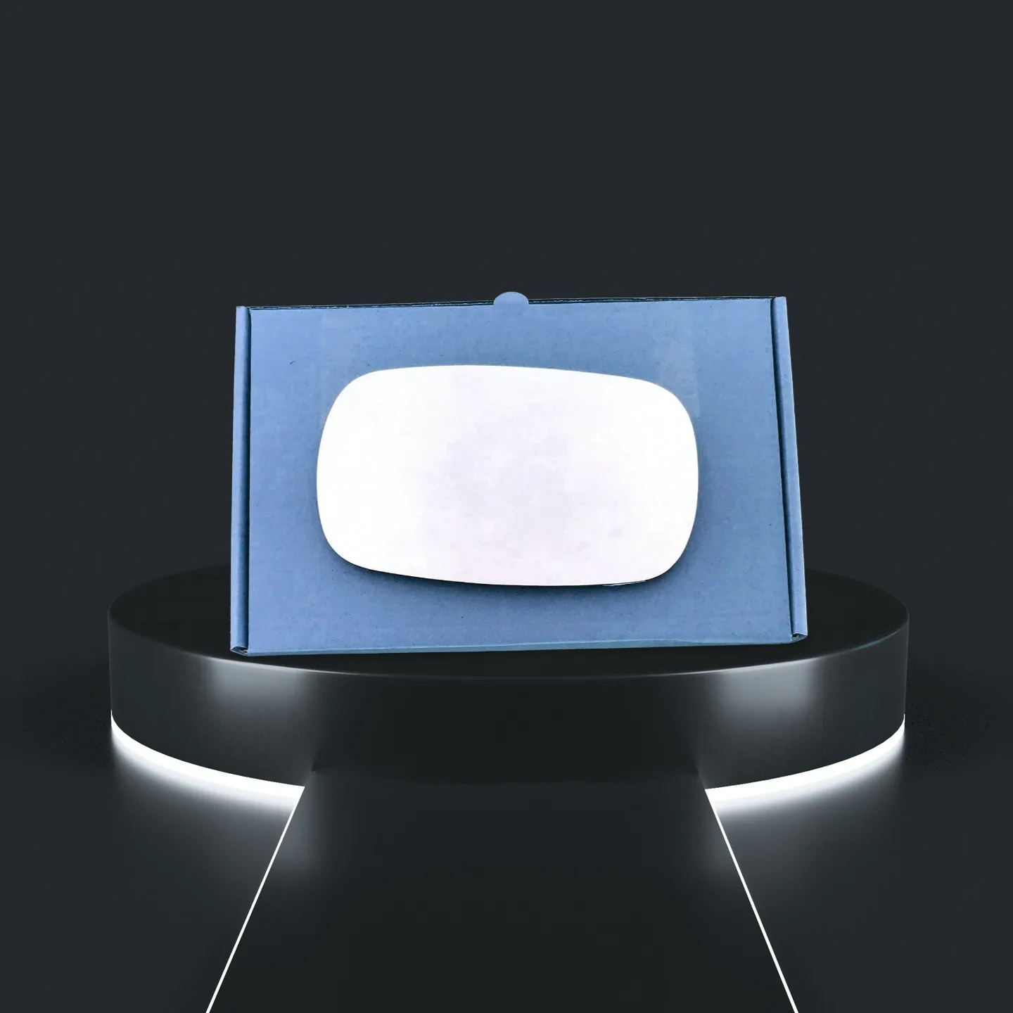 Fiat Doblo Left Convex Stick-on Mirror Glass (2000–2008)