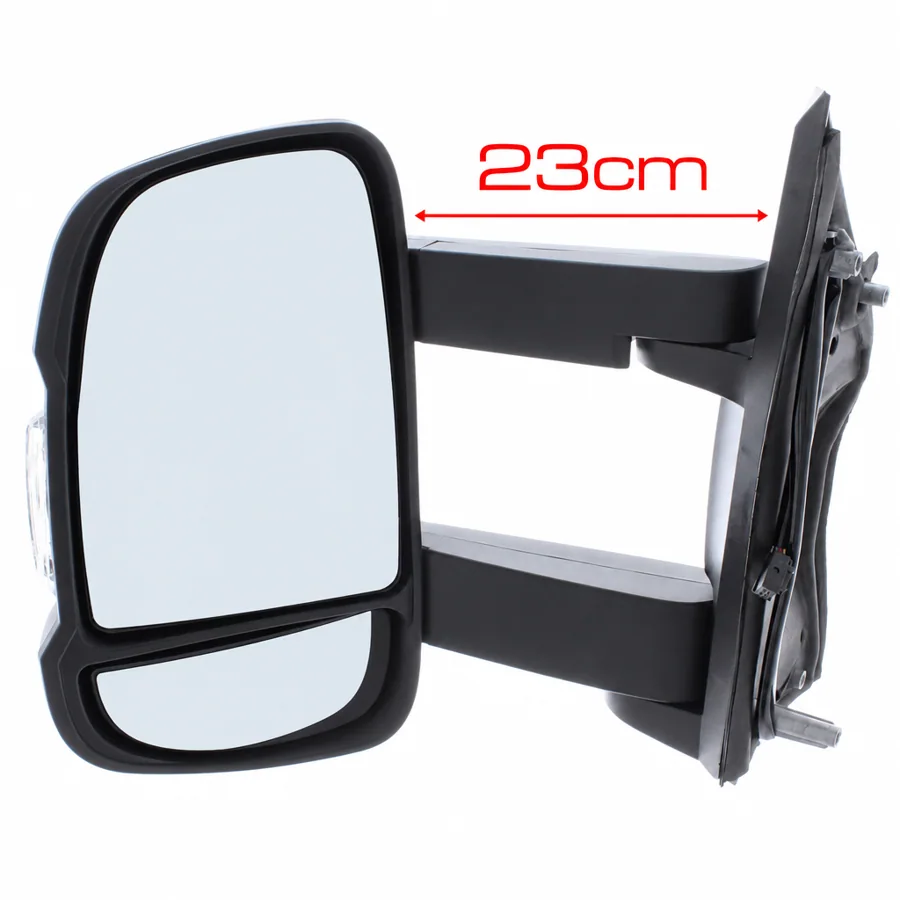 Fiat Ducato Left Heated Electric Complete Mirror Unit, Black (2006–2024)