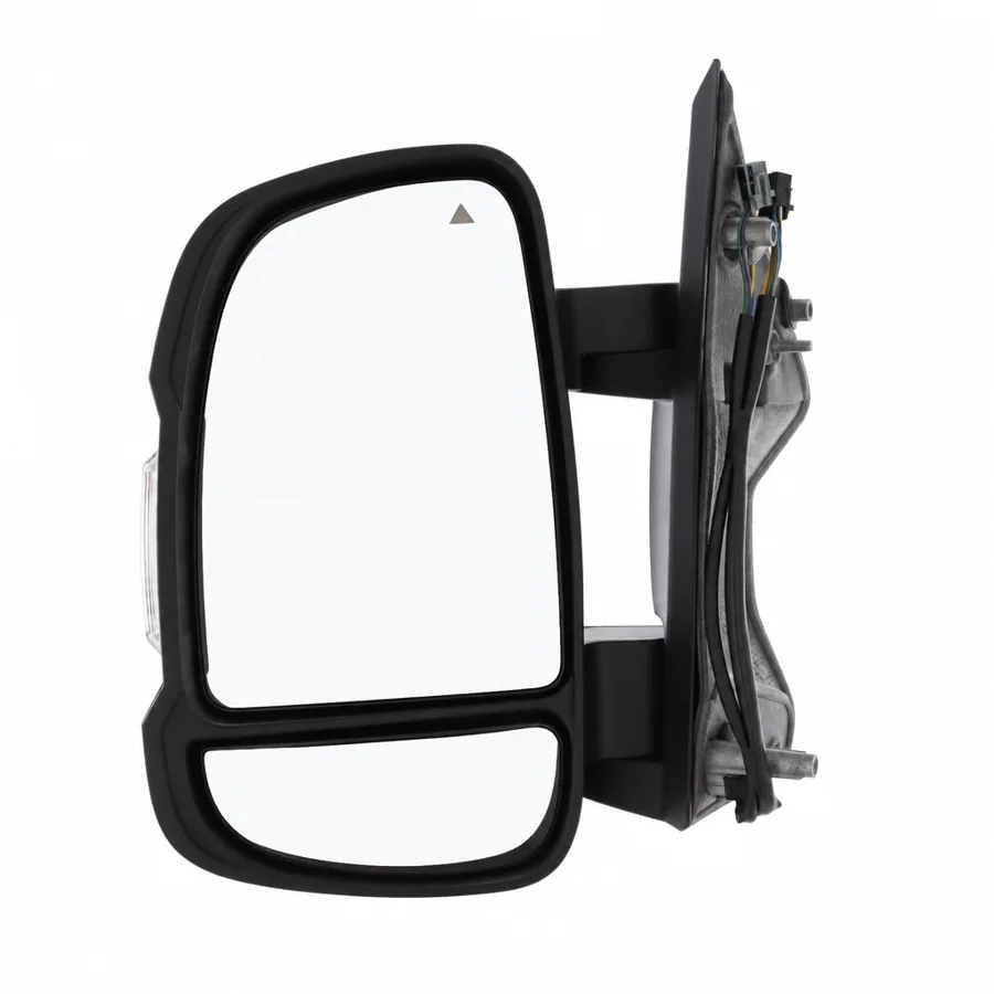 Fiat Ducato Left Heated Power Folding Complete Mirror Unit, Black - Textured (2021–2024) — photograph 2