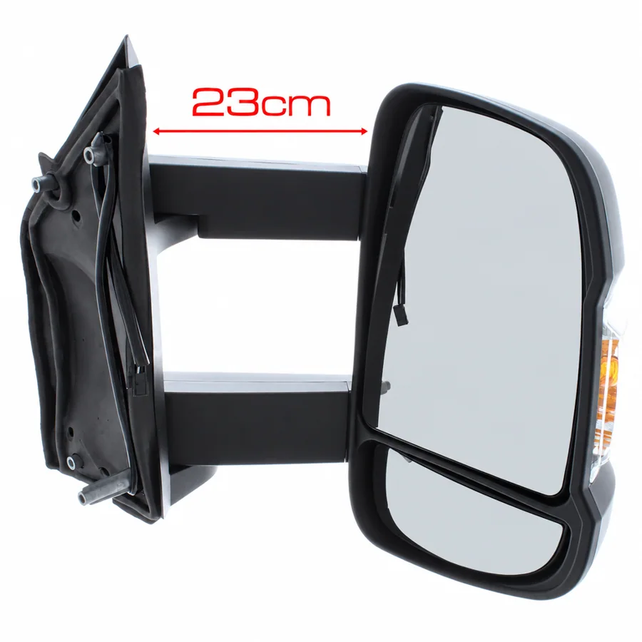 Fiat Ducato Right Heated Electric Complete Mirror Unit, Black (2006–2024)