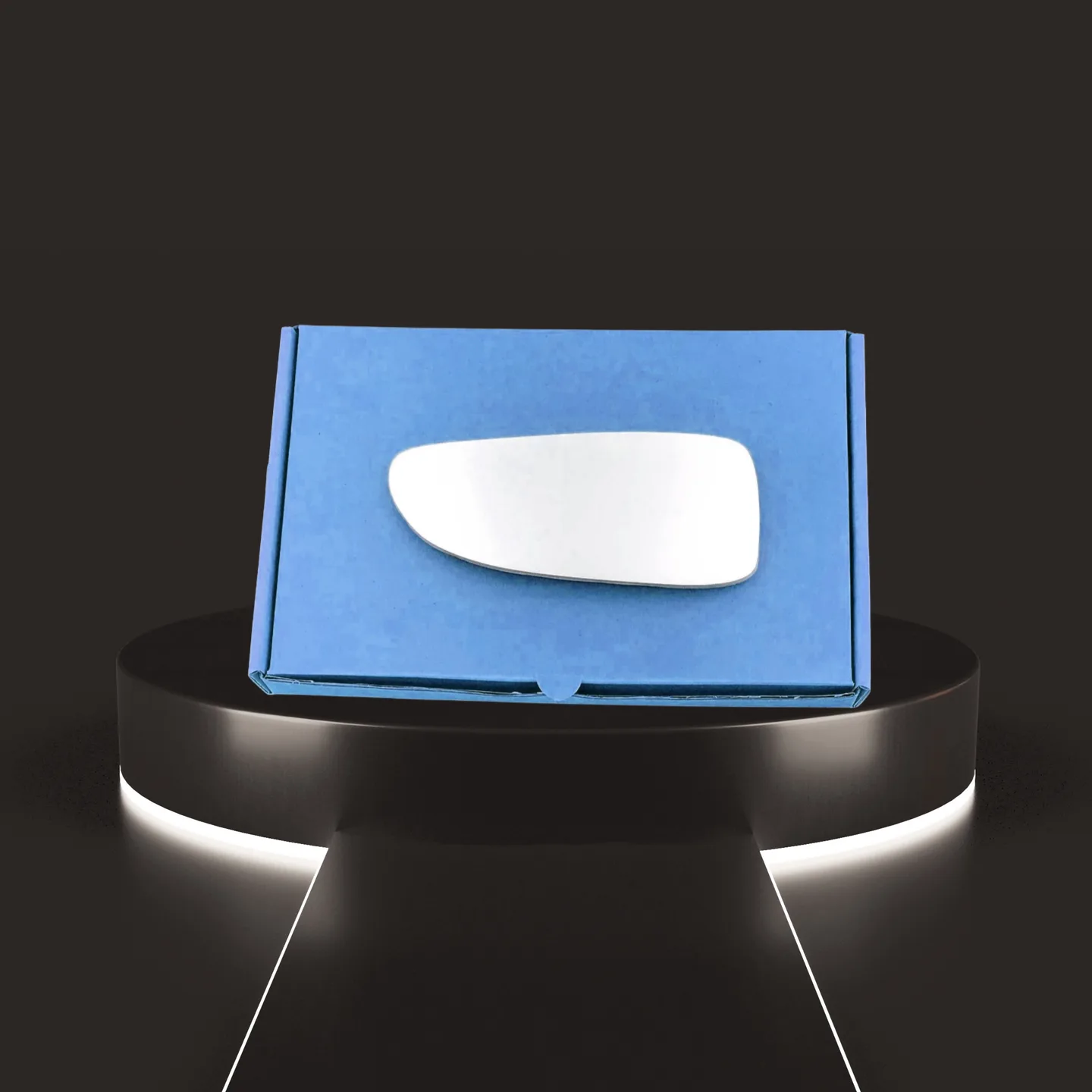 Fiat Ducato Left Convex Stick-on Mirror Glass (2001–2006)