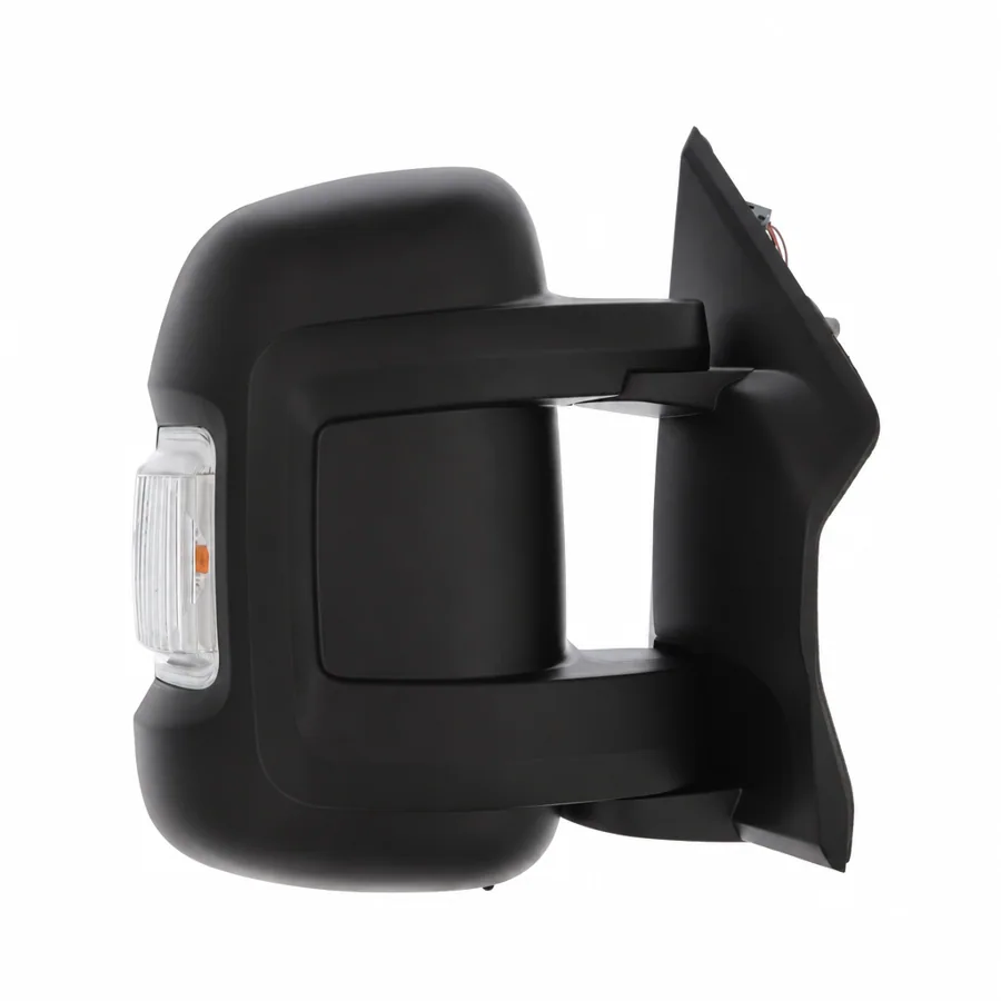 Fiat E-Ducato Right Heated Power Folding Complete Mirror Unit, Black - Textured (2021–2024)