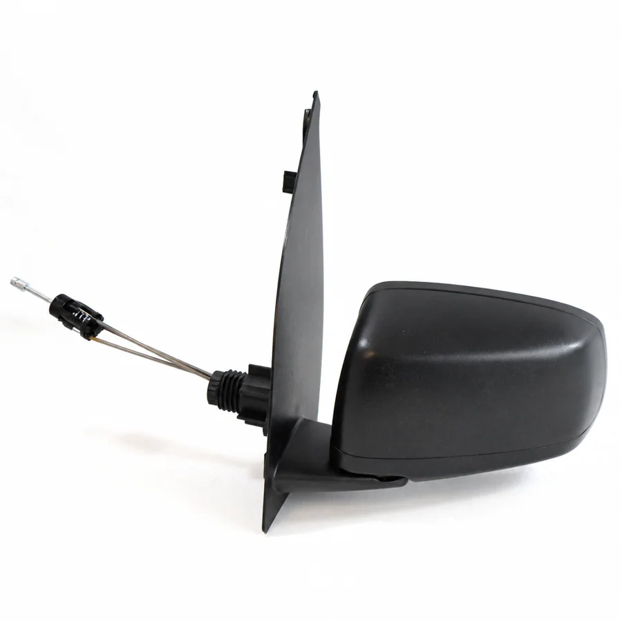 Fiat Panda Left Complete Mirror Unit, Black - Textured (2003–2012)