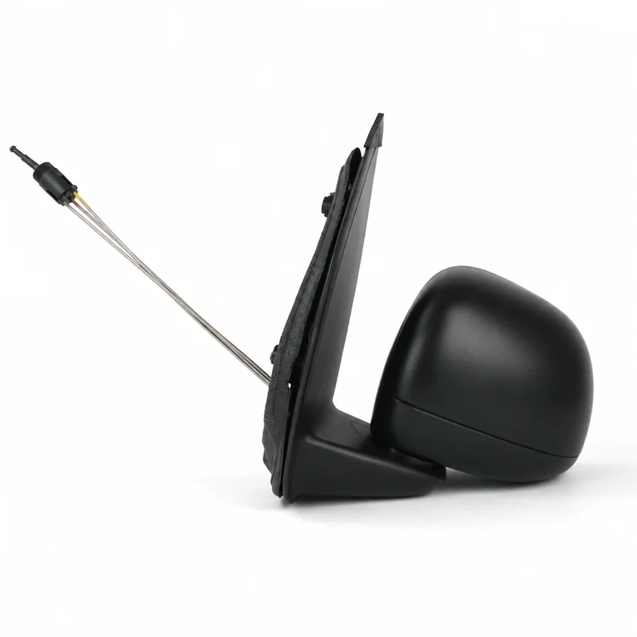 Fiat Panda Left Complete Mirror Unit, Black (2012–2025)