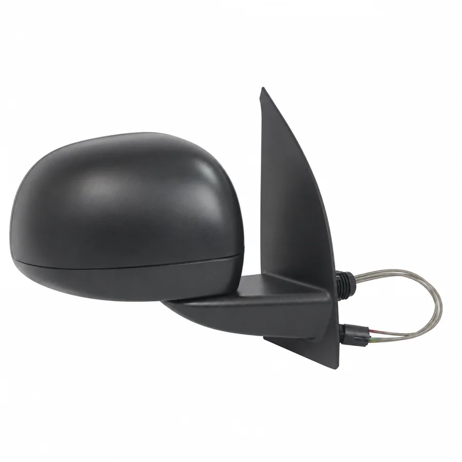 Fiat Panda Right Complete Mirror Unit, Black (2009–2012)