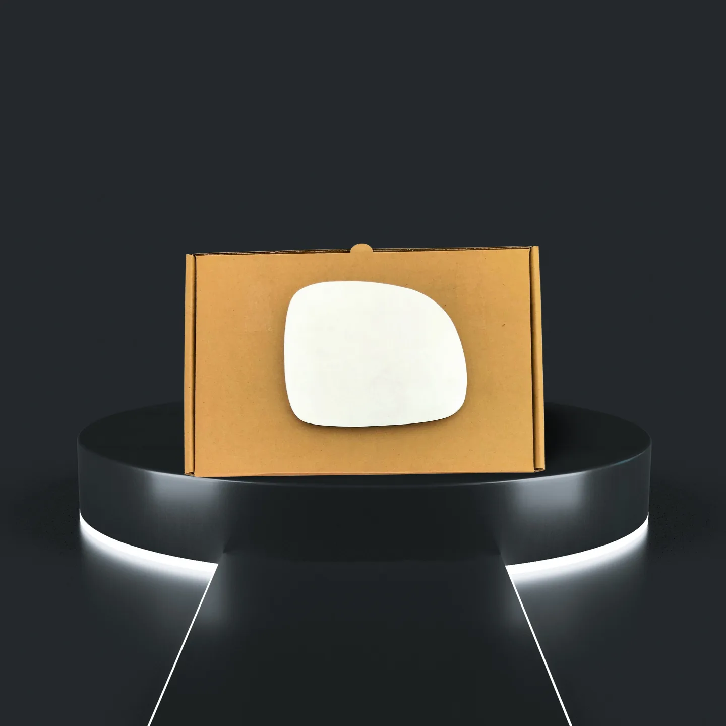 Fiat Panda Right Convex Stick-on Mirror Glass (2009–2020)