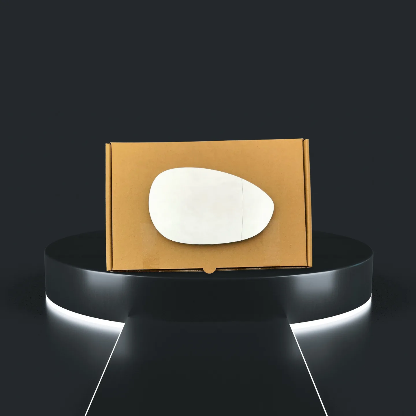 Fiat Punto Right Wide Angle Stick-on Mirror Glass (2007 onwards)