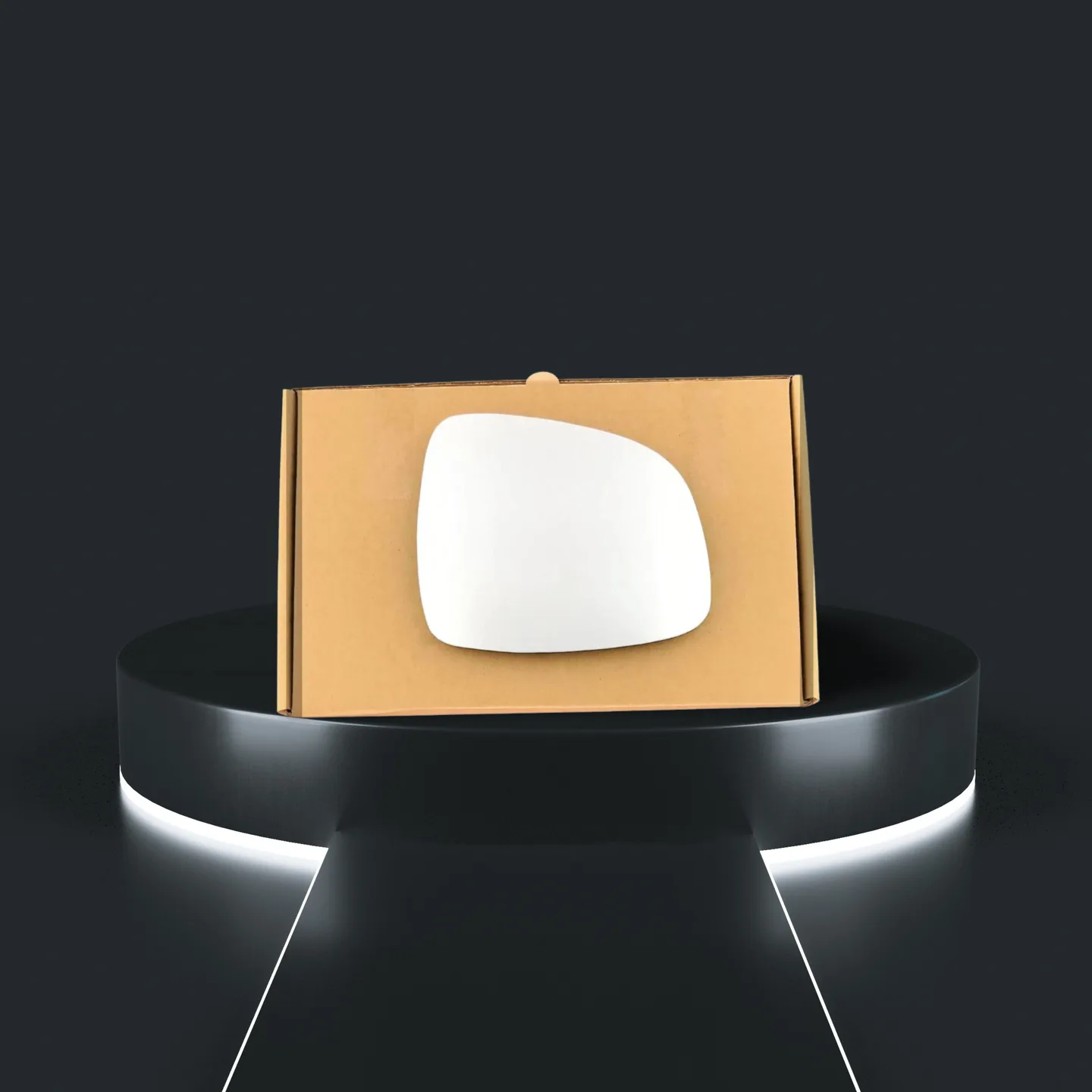 Fiat Sedici Right Convex Stick-on Mirror Glass (2006–2011)
