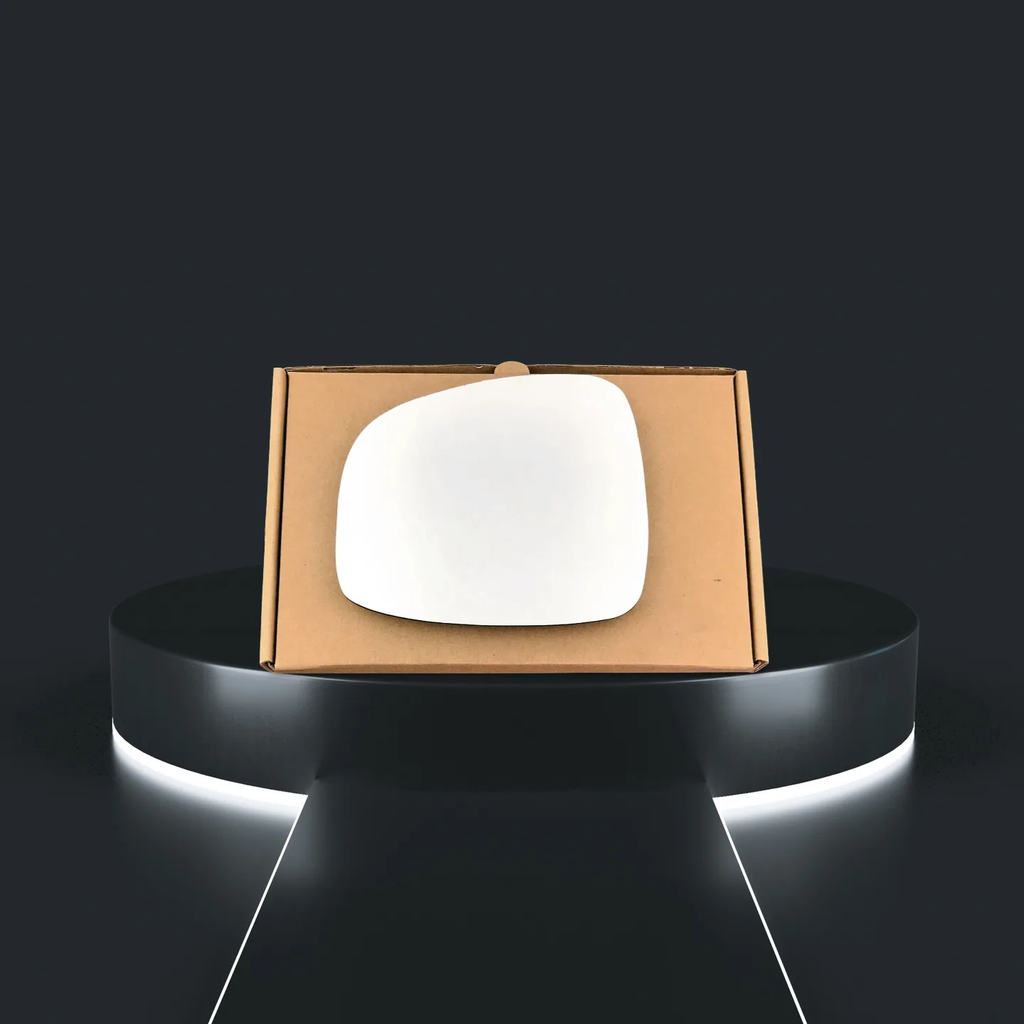 Fiat Sedici Right Convex Stick-on Mirror Glass (2012–2014)