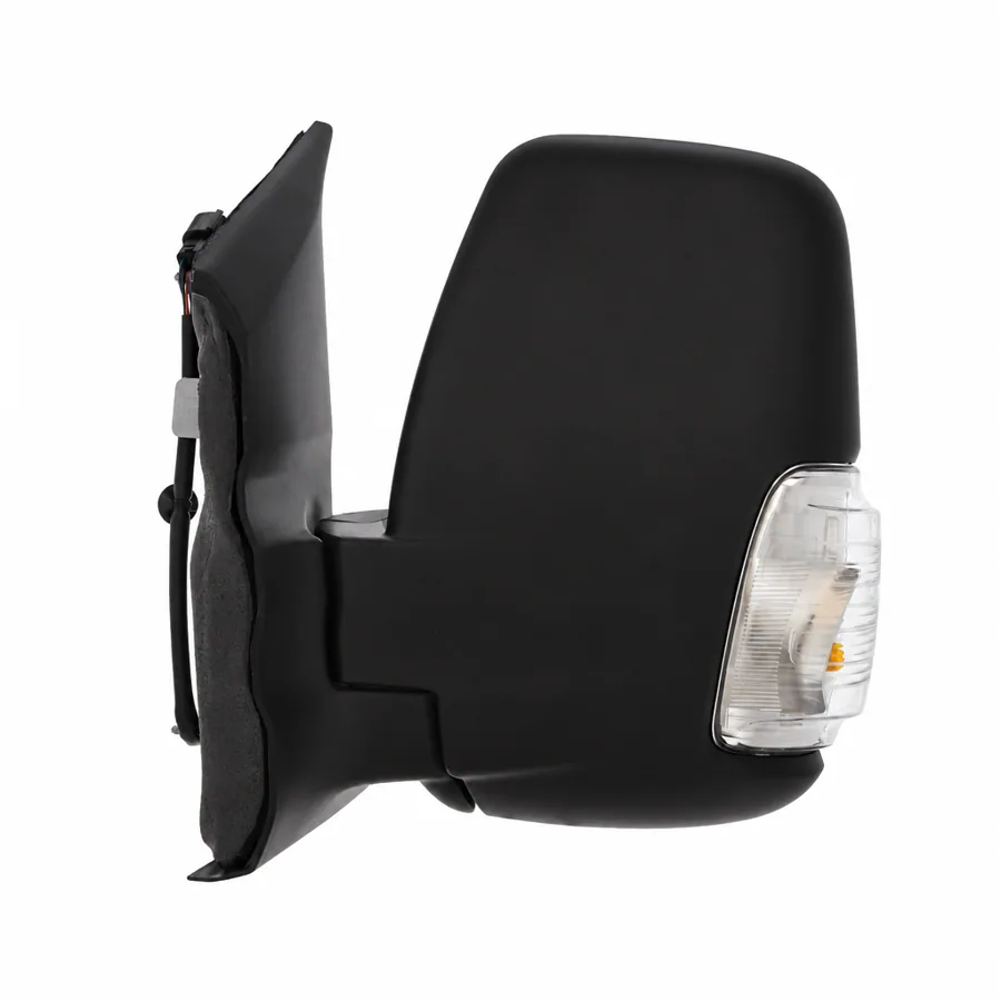 Ford E-Transit Left Heated Power Folding Complete Mirror Unit, Black - Textured (2022 onwards)