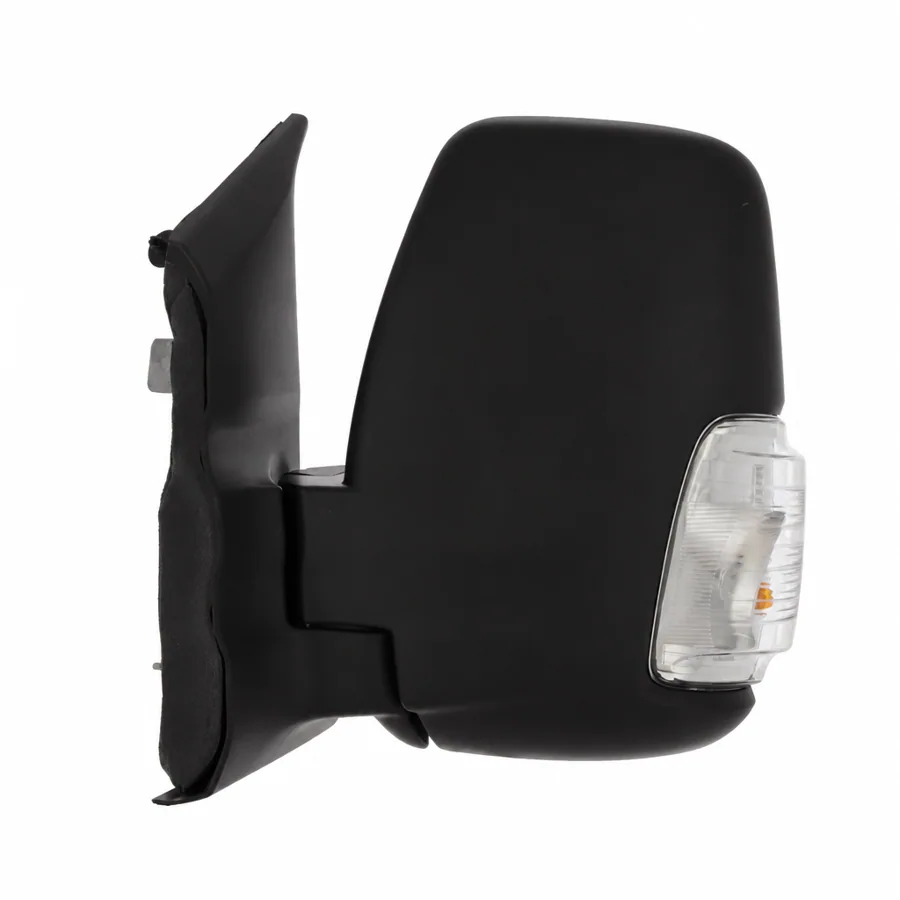 Ford E-Transit Left Heated Power Folding Complete Mirror Unit, Black - Textured (2022 onwards)