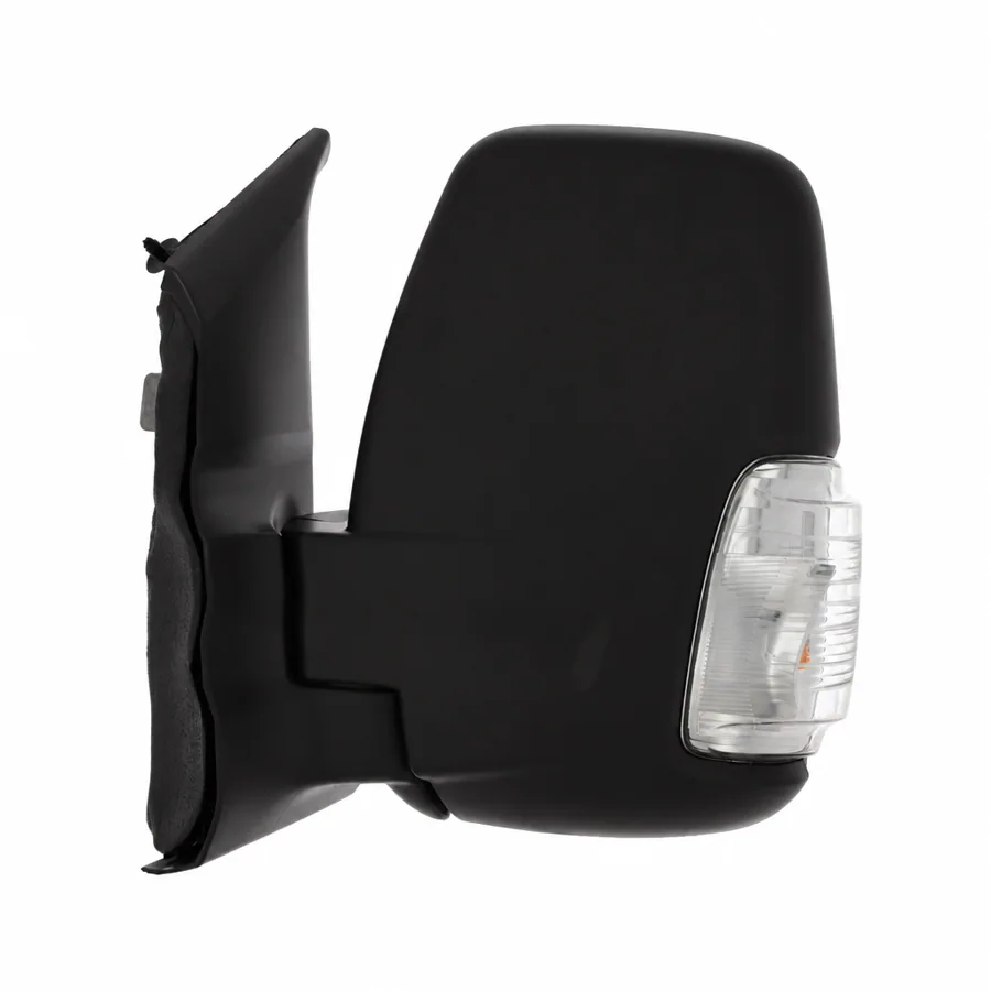 Ford E-Transit Left Heated Power Folding Complete Mirror Unit, Black - Textured (2022 onwards)