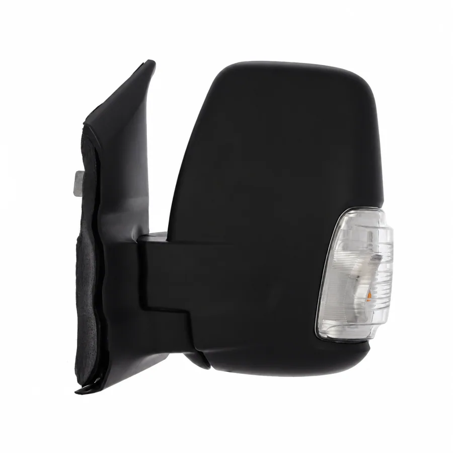 Ford E-Transit Left Heated Power Folding Complete Mirror Unit, Black - Textured (2022 onwards)
