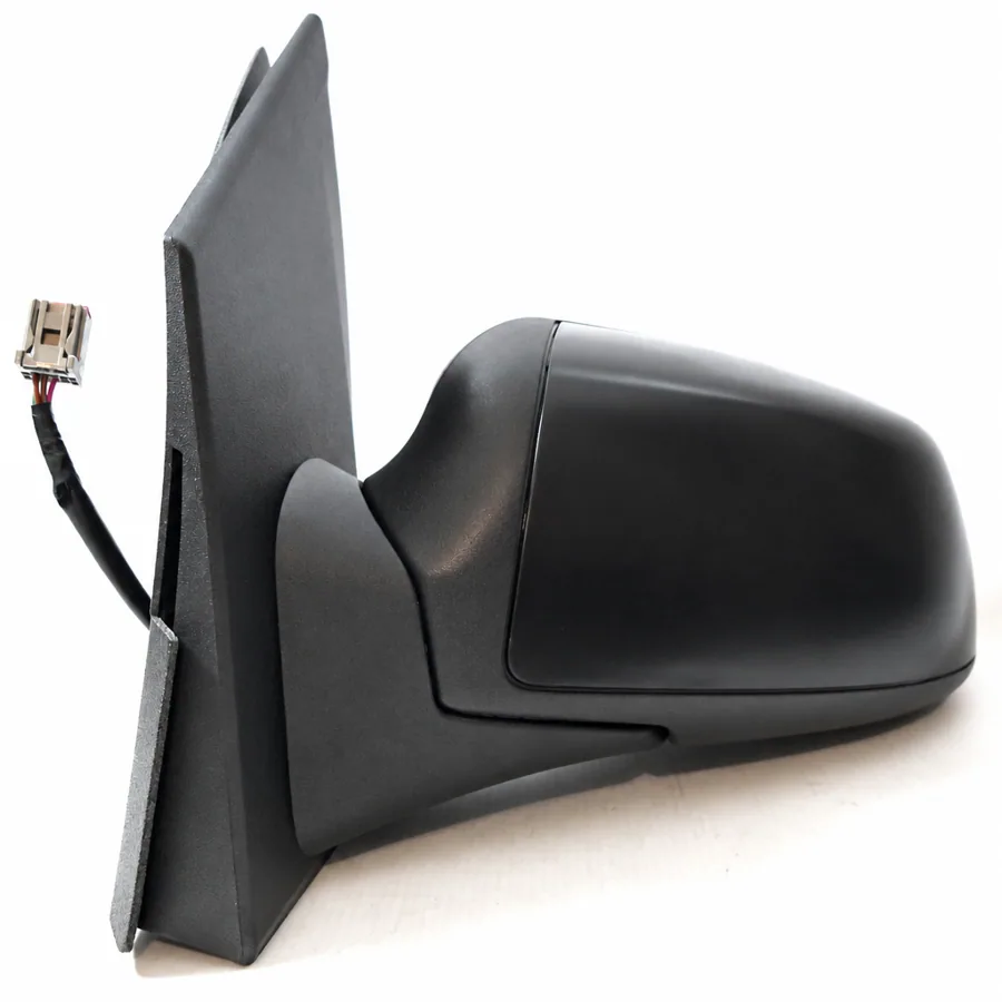 Ford Fiesta Left Heated Electric Complete Mirror Unit, Paintable - Black (2004–2009)
