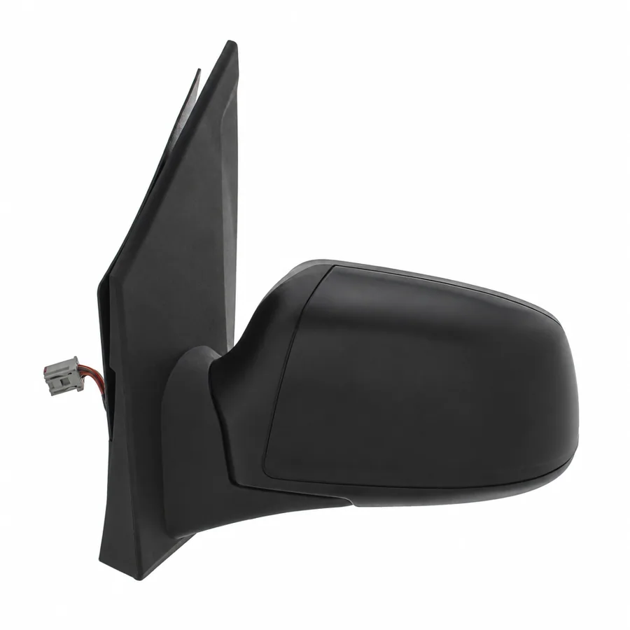 Ford Fiesta Left Heated Power Folding Complete Mirror Unit, Paintable - Black (2004–2009) — photograph 2